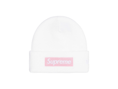 Supreme New Era Box Logo Beanie (FW25) White