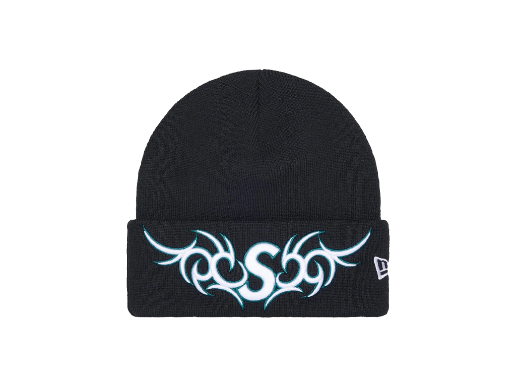 Supreme New Era Tribal S Logo Beanie Navy-Supreme-pikastore.cz
