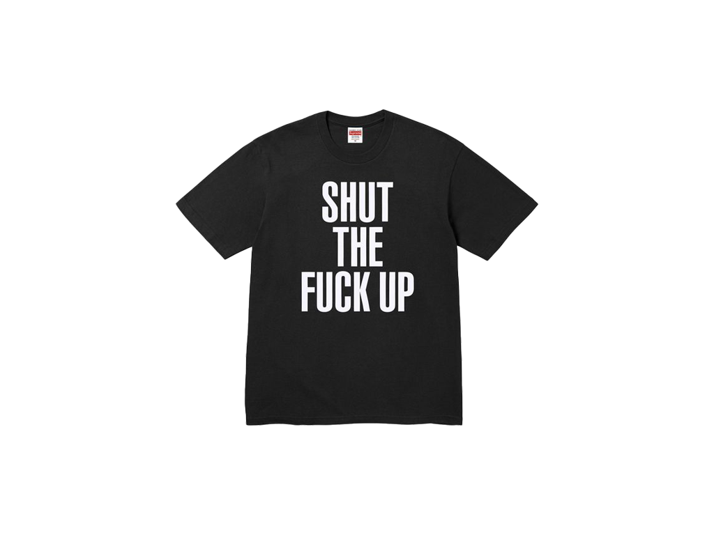 Supreme Number (N)ine Shut Up Tee Black