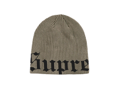 Supreme Old English Printed Beanie Olive