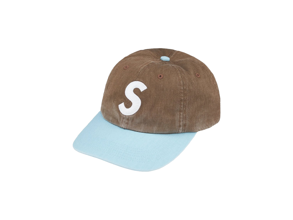 Supreme Pigment Coated 2-Tone S Logo 6-Panel Brown-Supreme-pikastore.cz
