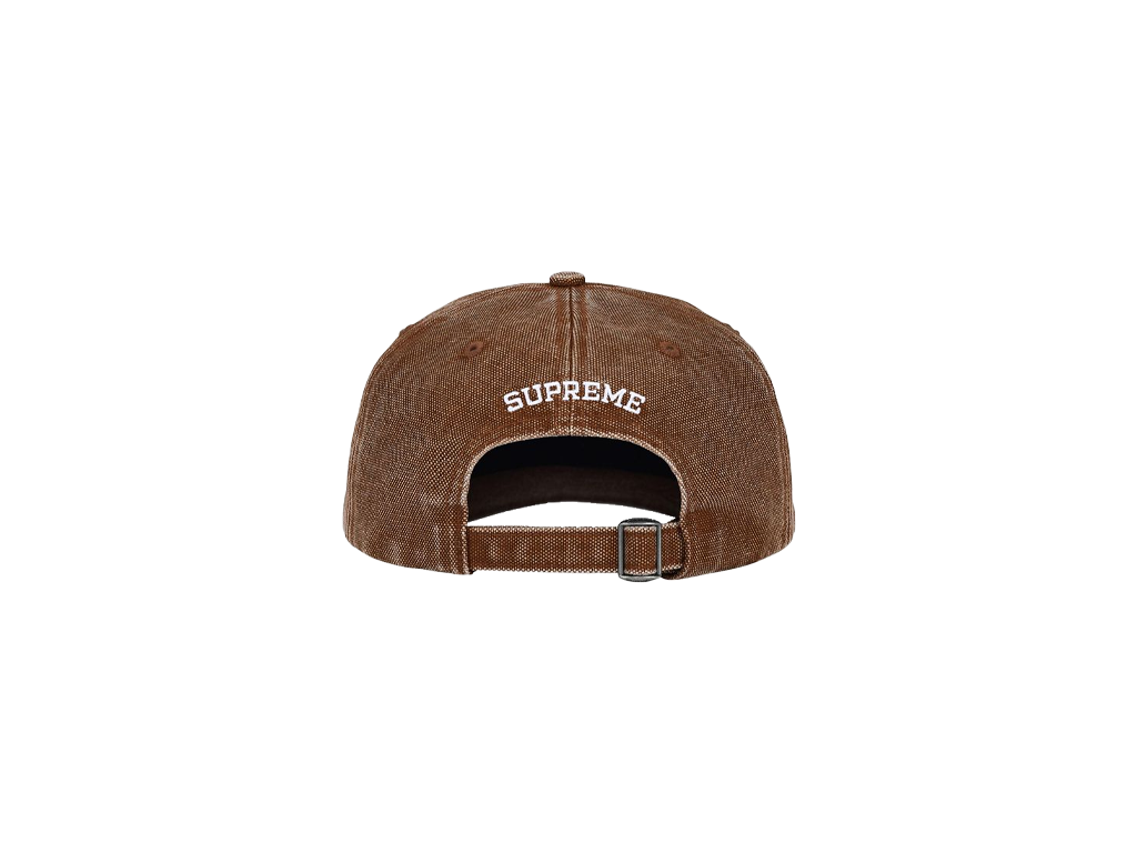 Supreme Pigment Coated S Logo 6-Panel Cap (SS26) Brown-Supreme-pikastore.cz