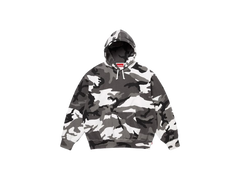 Supreme Satin Applique Hooded Sweatshirt (SS26) Snow Camo