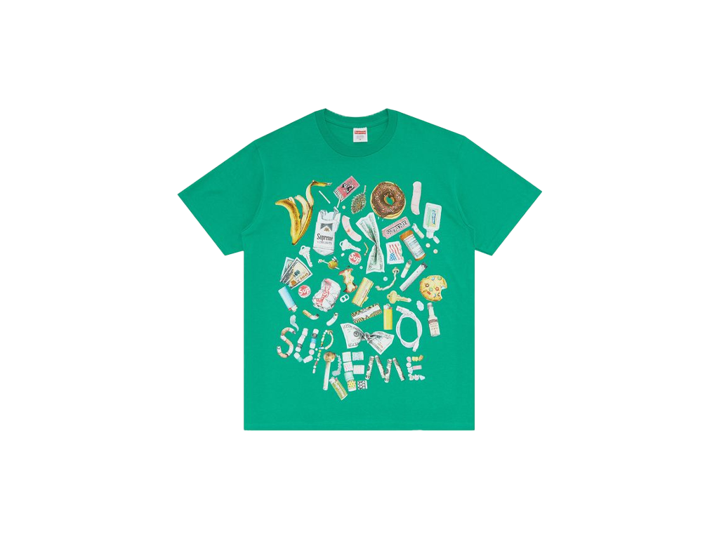 Supreme Trash Tee Green-Supreme-pikastore.cz
