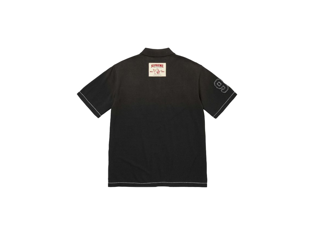 Supreme True Religion Applique Polo Black-Supreme-pikastore.cz