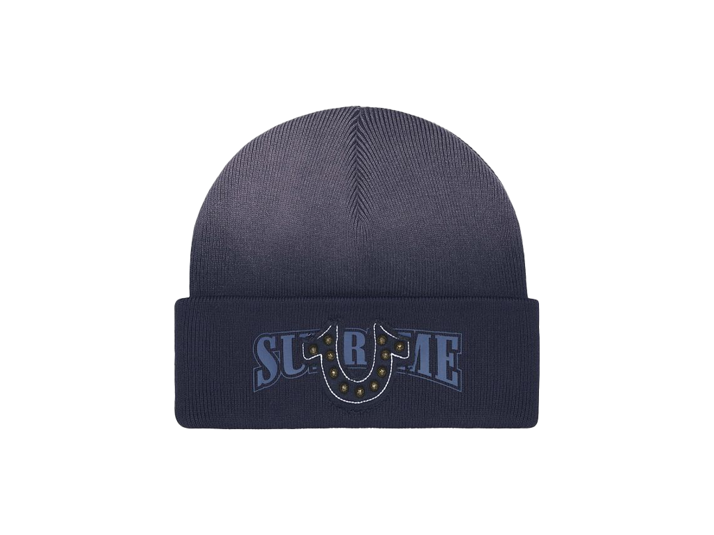 Supreme True Religion Beanie (FW25) Navy-Supreme-pikastore.cz