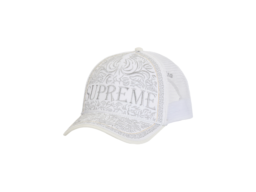 Supreme Vaquero Mesh Back 5-Panel White-Supreme-pikastore.cz