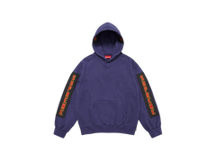 Supreme Woven Patches Hooded Sweatshirt Dark Royal