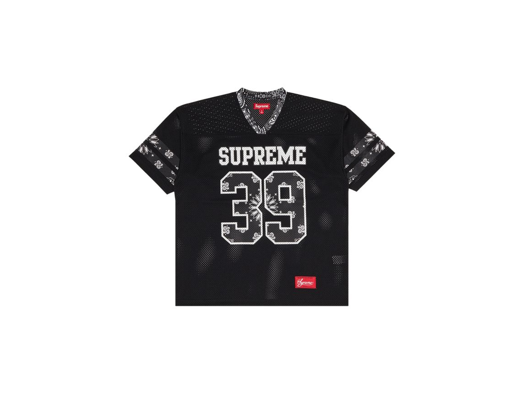 Supreme Bandana Football Jersey Black-Supreme-pikastore.cz