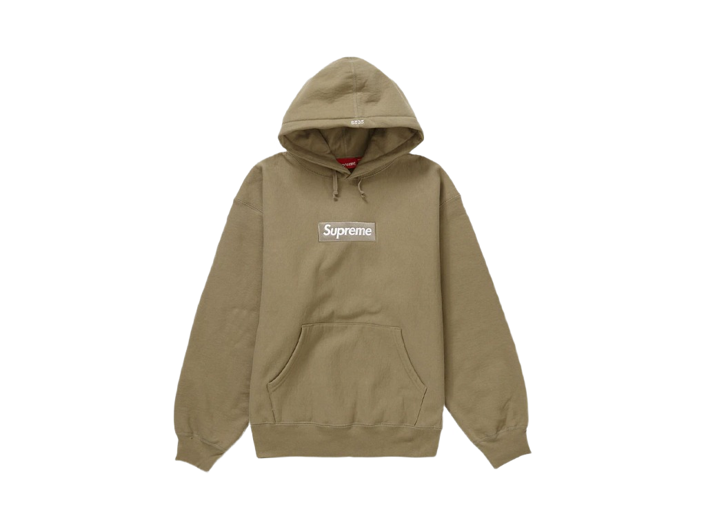 Supreme Box Logo Hooded Sweatshirt (FW23) Dark Sand-Supreme-pikastore.cz