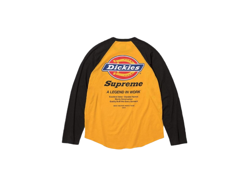 Supreme Dickies Raglan L/S Top Black-Supreme-pikastore.cz