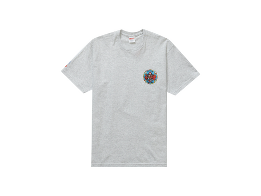 Supreme FDNY Engine 9 Tee Ash Grey