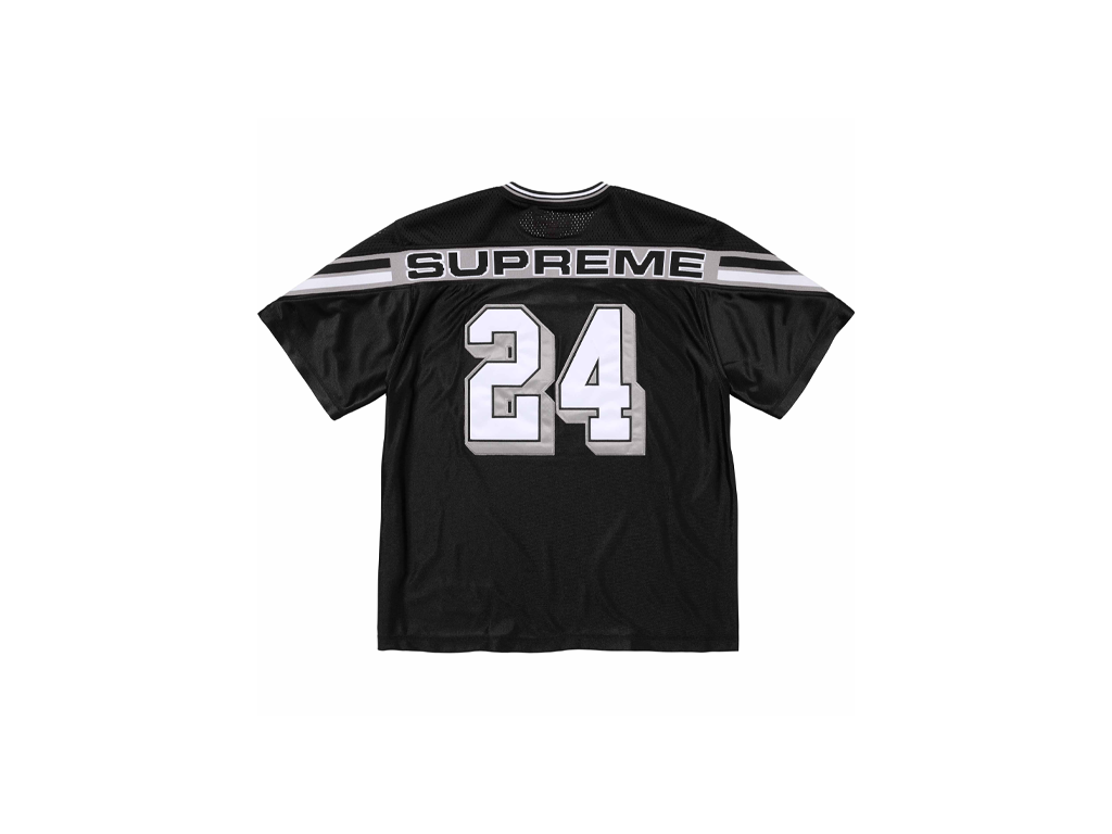 Supreme Jacquard Rib Football Jersey Black