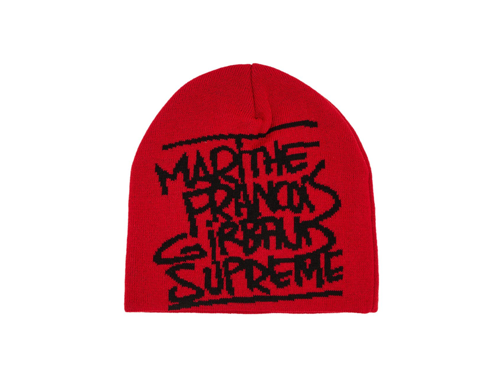 Supreme Marithe Francois Girbaud Beanie Red-Supreme-pikastore.cz