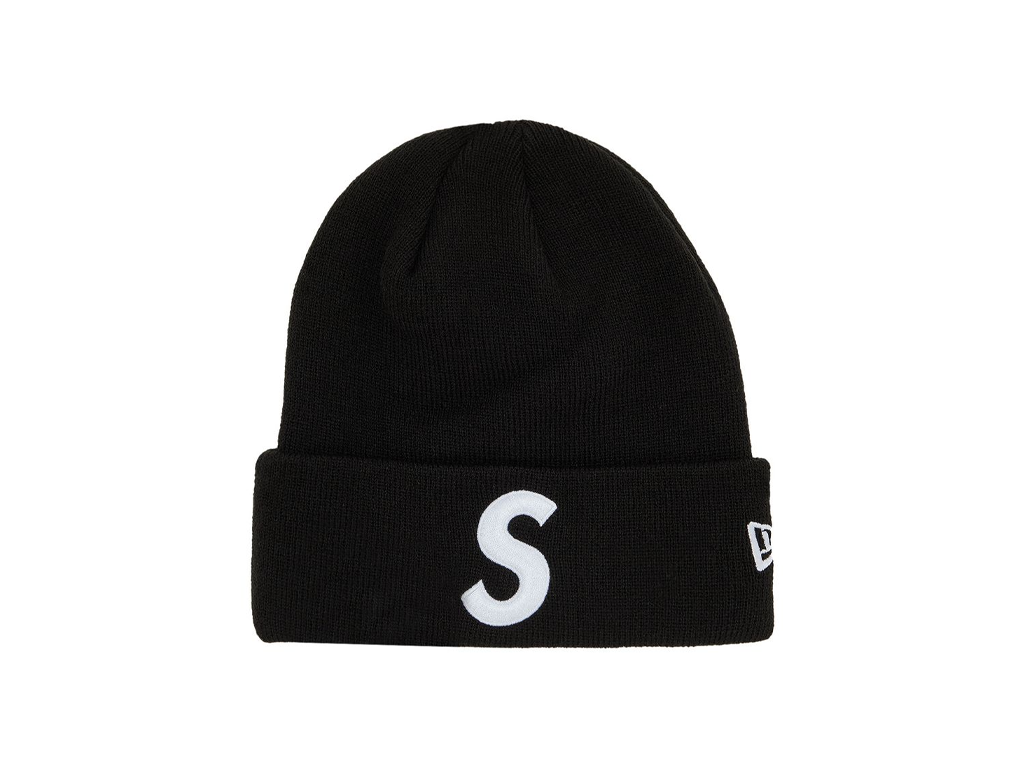 Supreme New Era S Logo Beanie (FW24) Black-Supreme-pikastore.cz