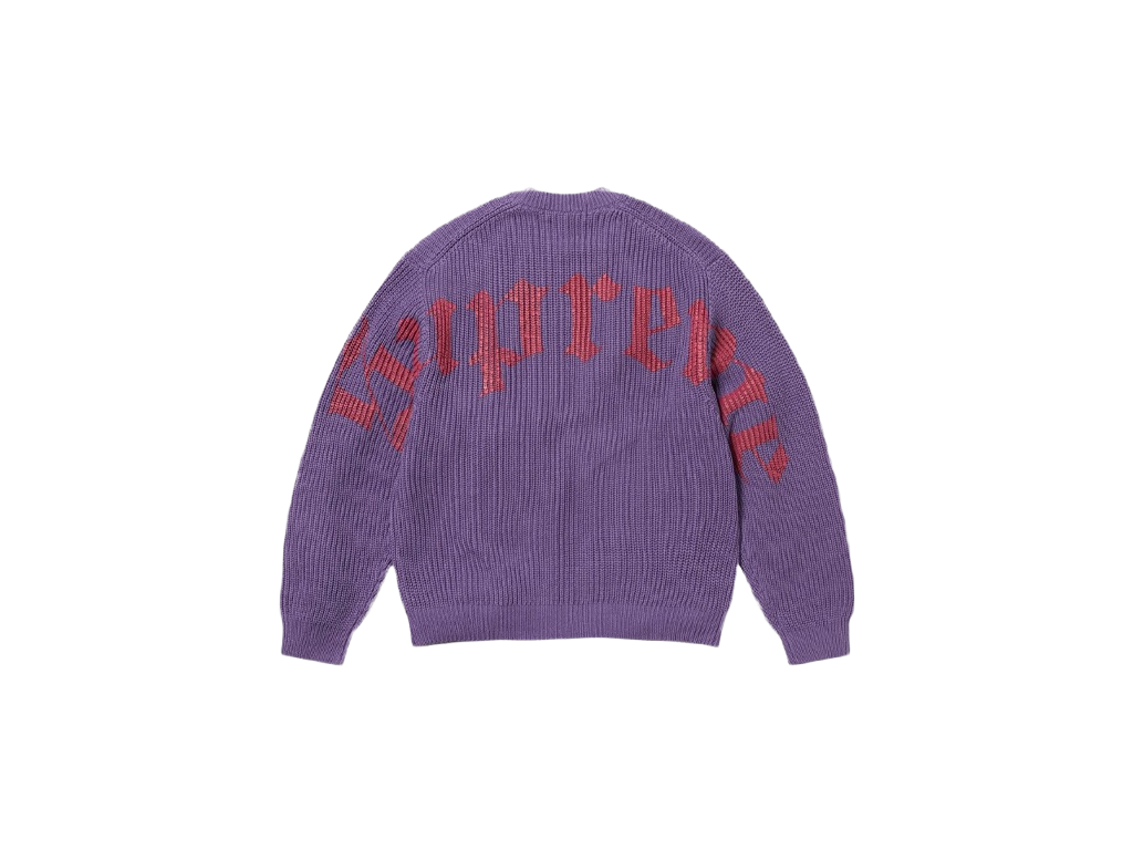 Supreme Old English Printed Sweater Purple-Supreme-pikastore.cz