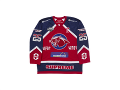 Supreme Rhinestone Hockey Jersey Red