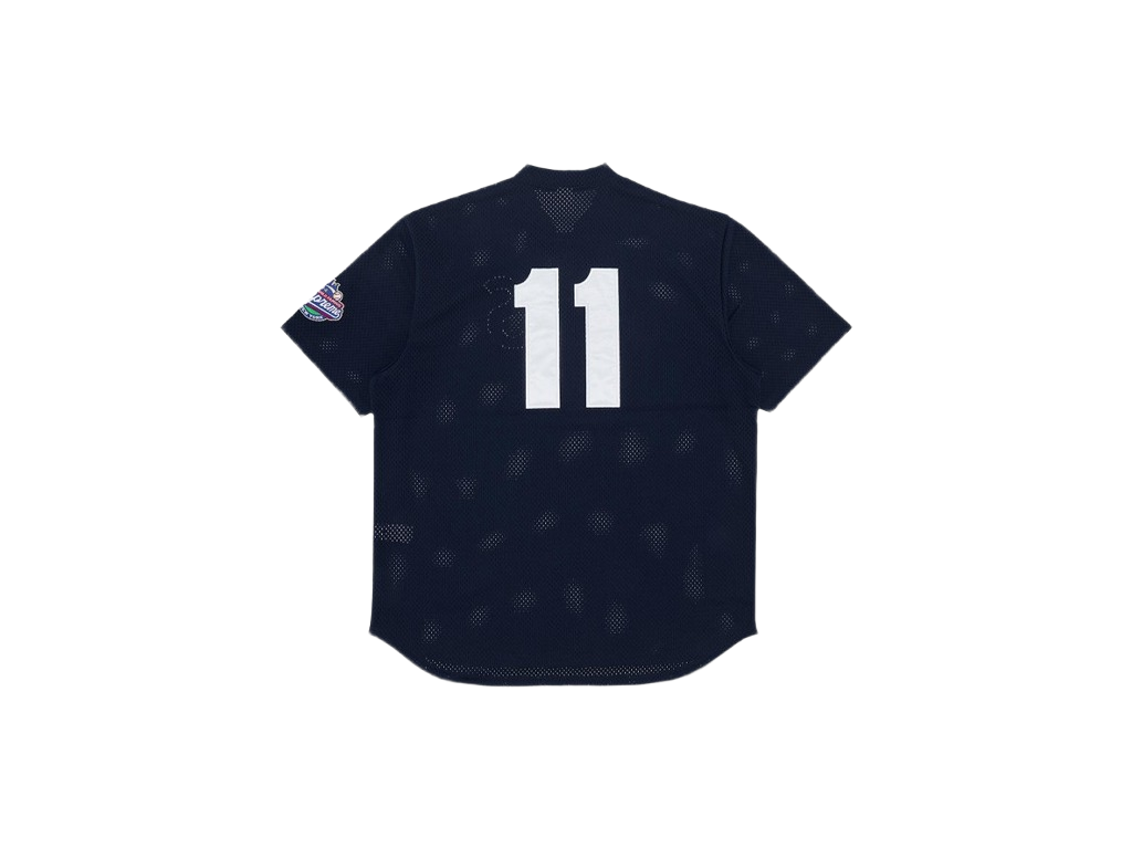 Supreme S Logo Baseball Henley Navy-Supreme-pikastore.cz