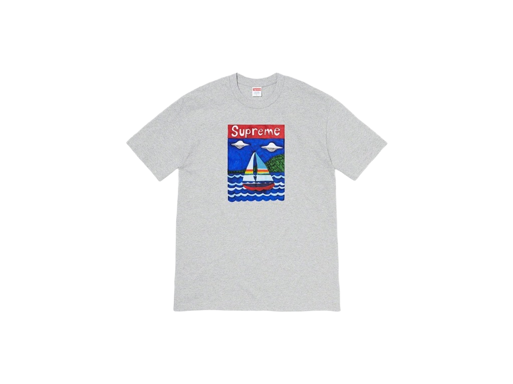 Supreme Sailboat Tee Heather Grey-Supreme-pikastore.cz