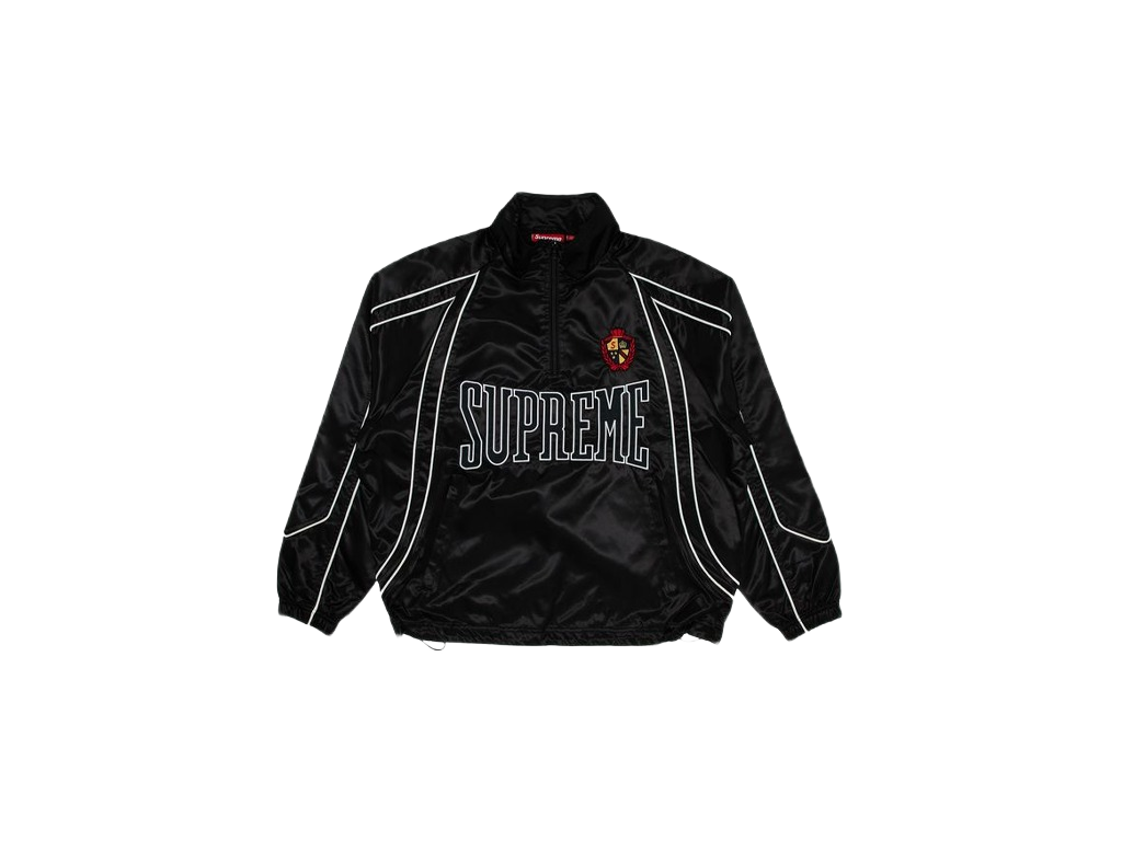 Supreme Satin Piping Pullover Black-Supreme-pikastore.cz