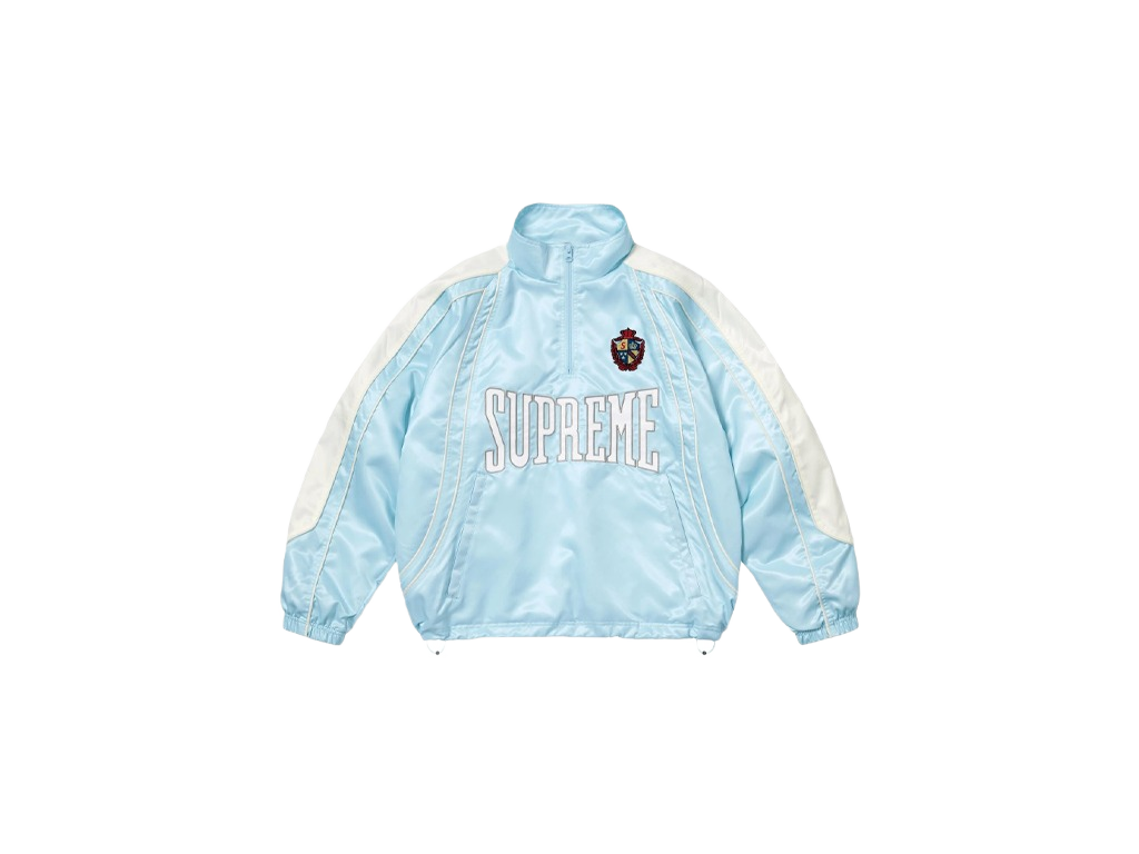 Supreme Satin Piping Pullover Light Blue-Supreme-pikastore.cz