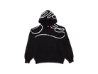 Supreme Shoulder Script Hooded Sweatshirt Black-Supreme-pikastore.cz