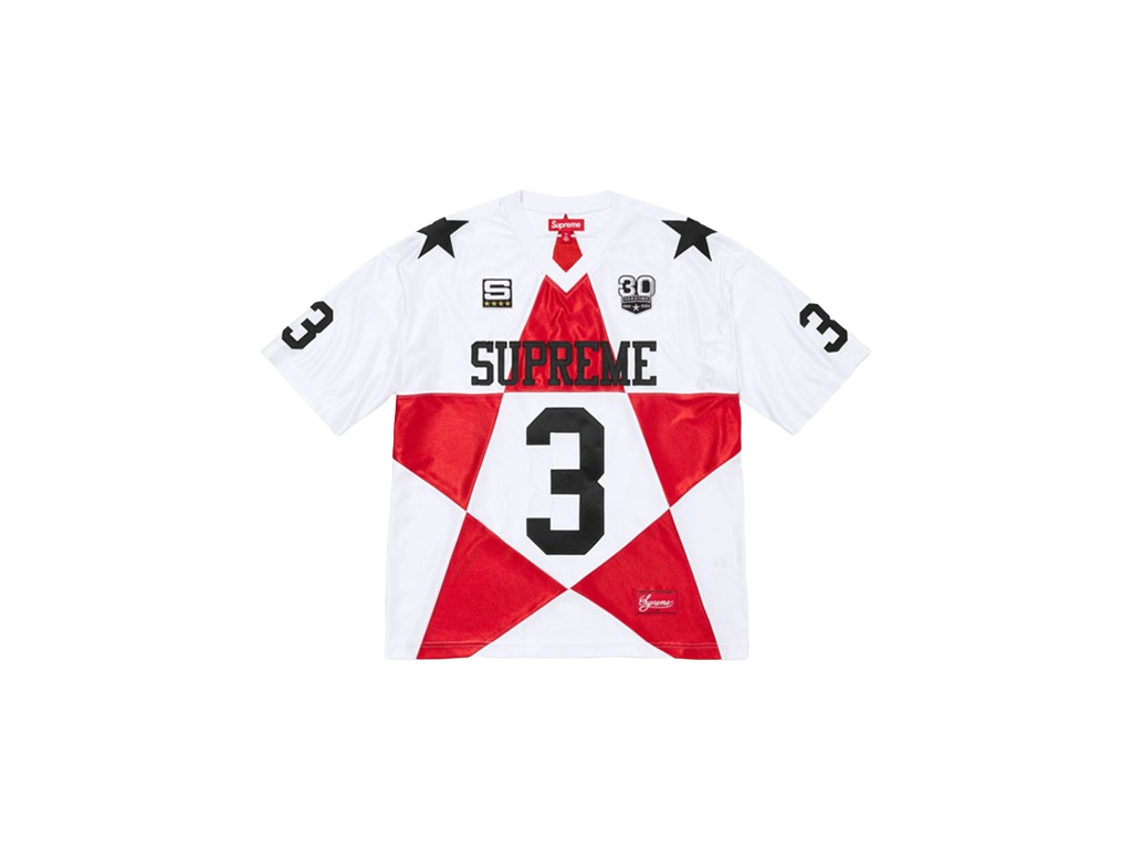 Supreme Star Football Jersey White-Supreme-pikastore.cz