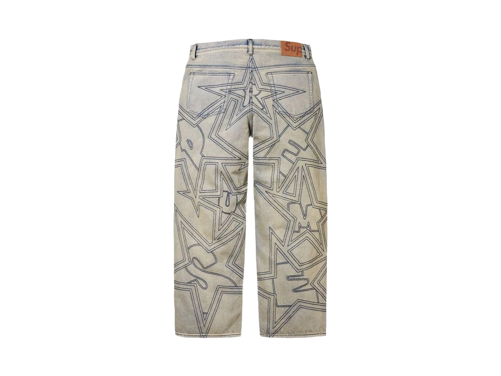 Supreme Stars Topstitch Baggy Jean Dirty-Supreme-pikastore.cz