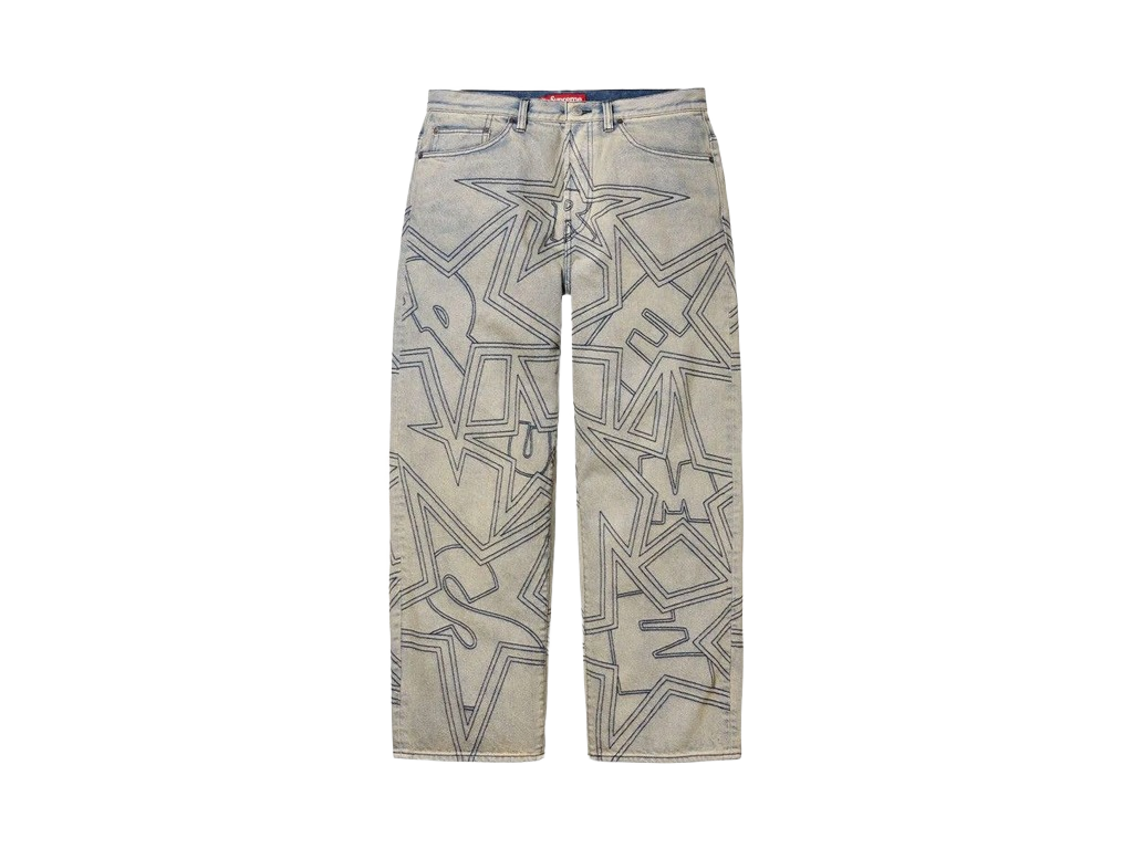 Supreme Stars Topstitch Baggy Jean Dirty-Supreme-pikastore.cz