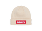 Supreme x New Era Box Logo Beanie Stone-Supreme-pikastore.cz