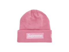Supreme x New Era Box Logo Beanie Dusty Pink