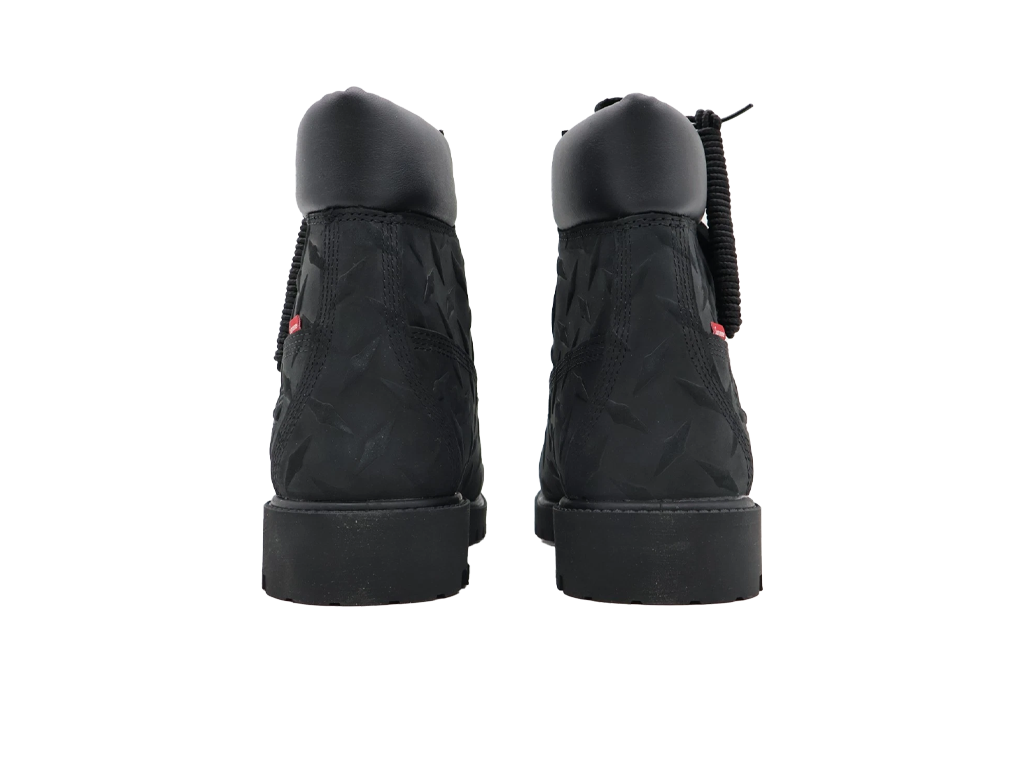 Supreme x Timberland 6 Inch Premium Waterproof Boot Embossed Diamond Plate - Black-Timberland-pikastore.cz