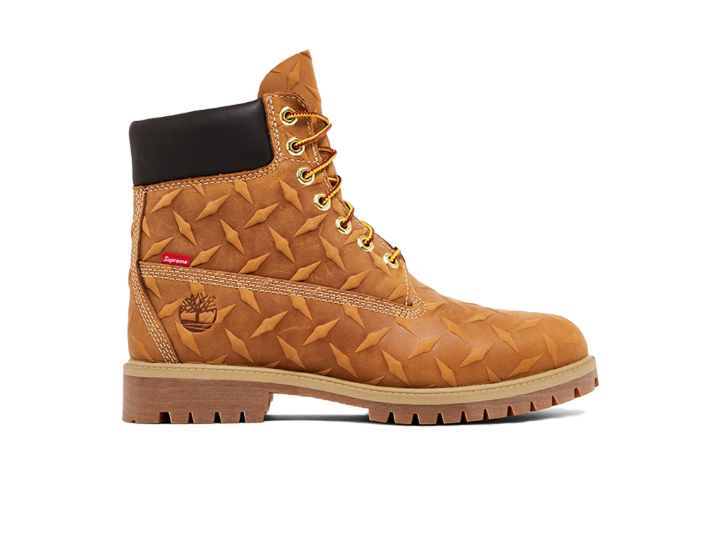 Timberland 6" Premium Waterproof Boot Supreme Diamond Plate Wheat