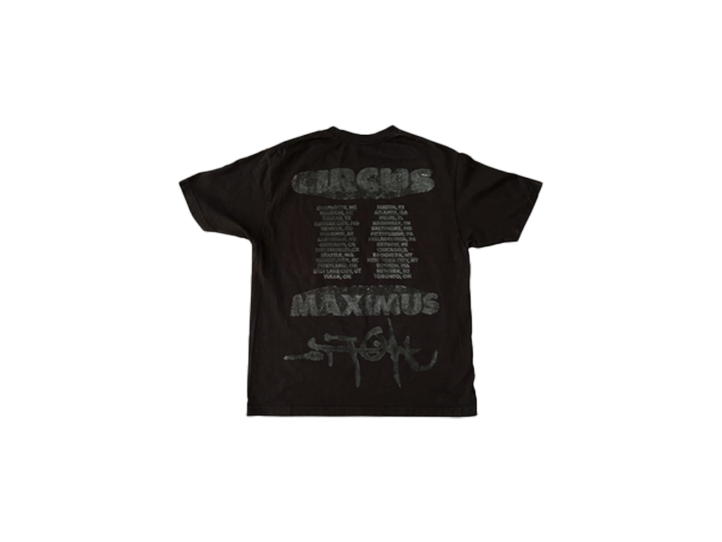 Travis Scott Utopia Circus Maximus 2023 Tour II Tee Black-Travis Scott-pikastore.cz