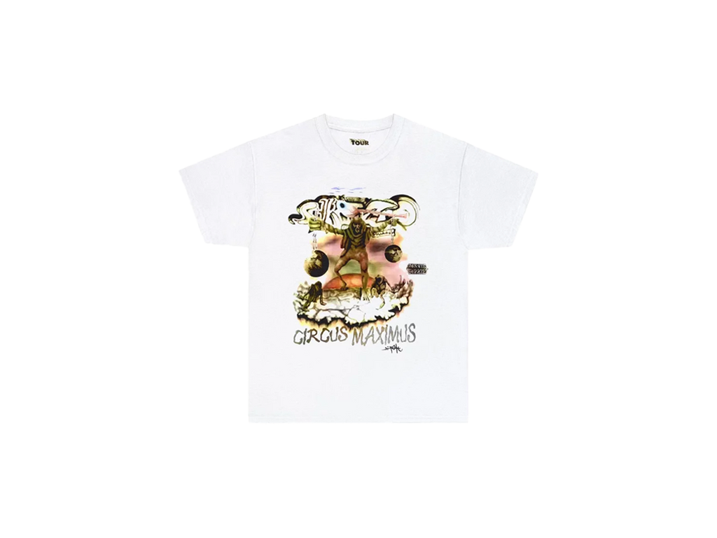 Travis Scott Utopia Tour Skitzo Circus Maximus Tee White-Travis Scott-pikastore.cz