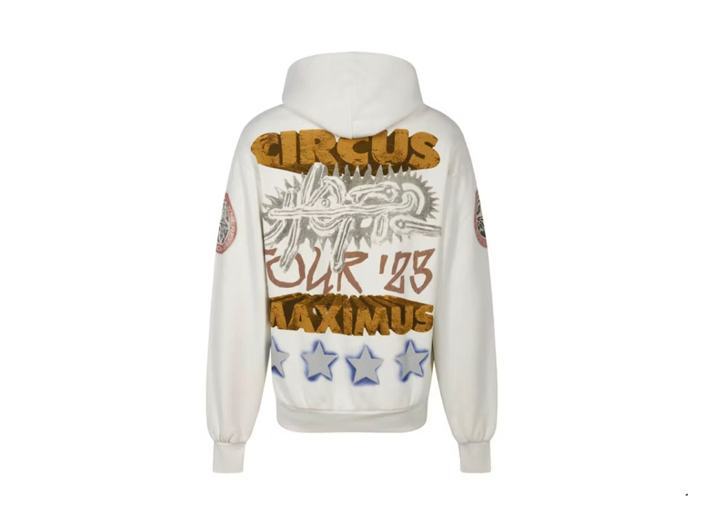 Travis Scott Utopia Circus Maximus 2023 Tour Hoodie White-Travis Scott-pikastore.cz