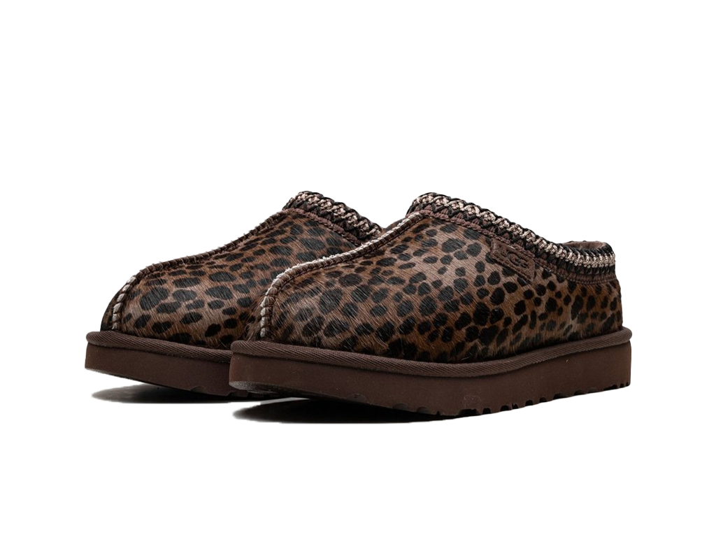 UGG Wmns Tasman Caspian Slipper Burnt Cedar Cheetah-UGG-pikastore.cz