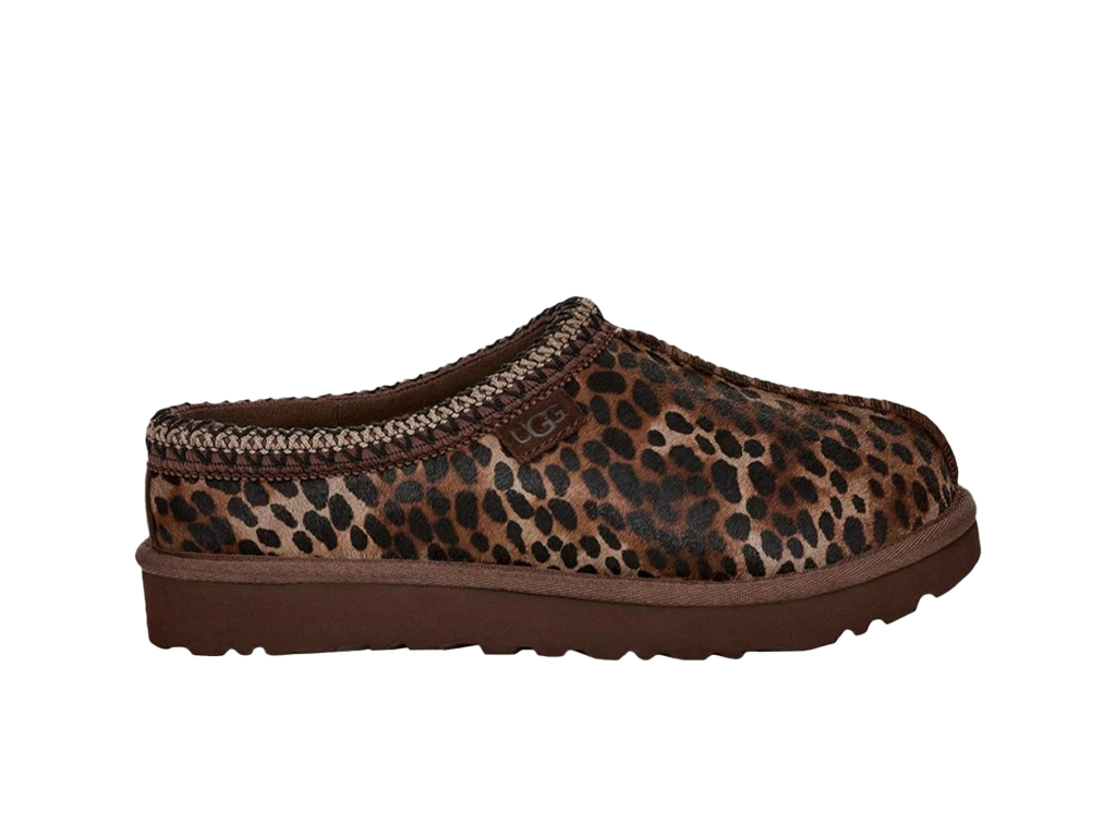 UGG Wmns Tasman Caspian Slipper Burnt Cedar Cheetah-UGG-pikastore.cz