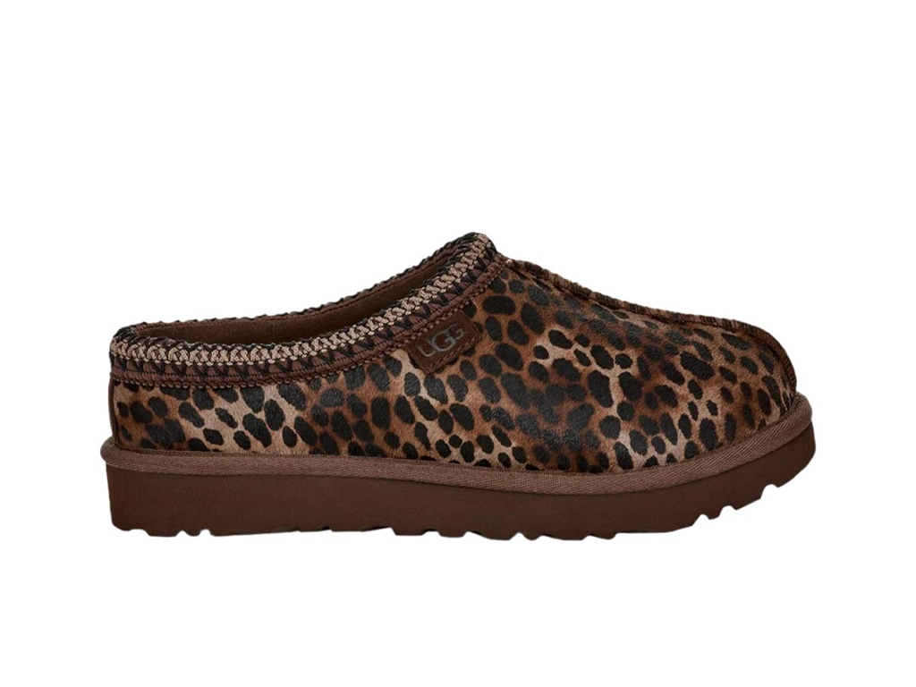 UGG Wmns Tasman Caspian Slipper Burnt Cedar Cheetah-UGG-pikastore.cz