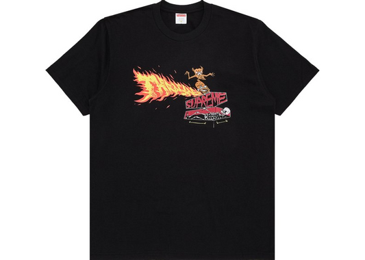 Supreme x Thrasher Back Tail Tee Black