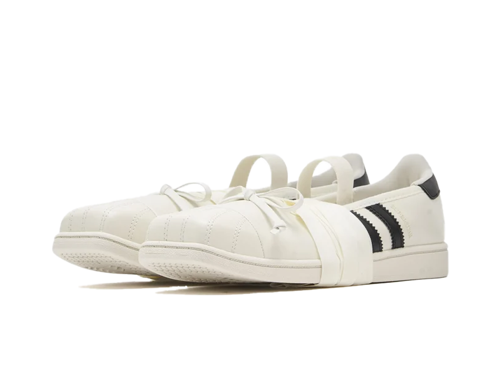 adidas Superstar Square Toe Ballet JENNIE Off White Black (Women's)-Adidas-pikastore.cz
