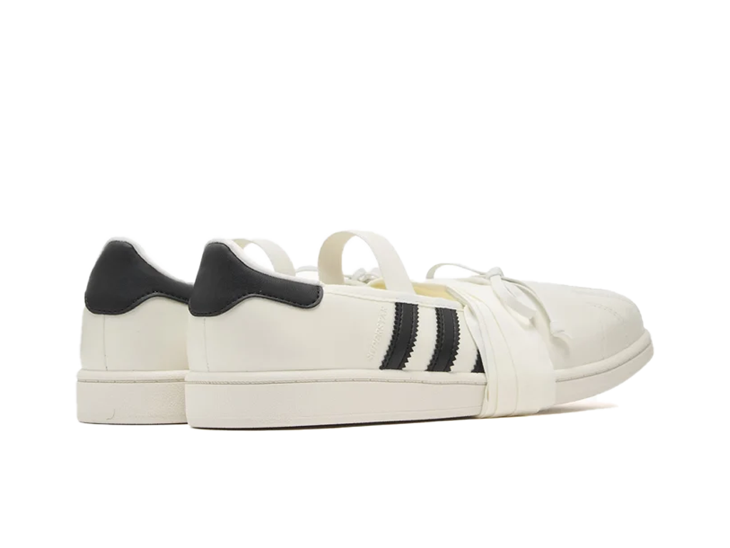 adidas Superstar Square Toe Ballet JENNIE Off White Black (Women's) – tenisky – fotka 4 z 5