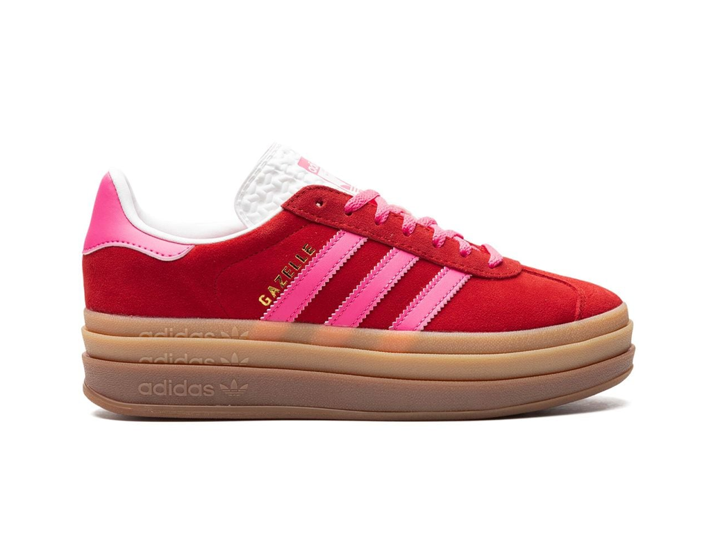 Adidas Gazelle Bold Collegiate Red Lucid Pink (Women's)-sneakers-Adidas-pikastore.cz