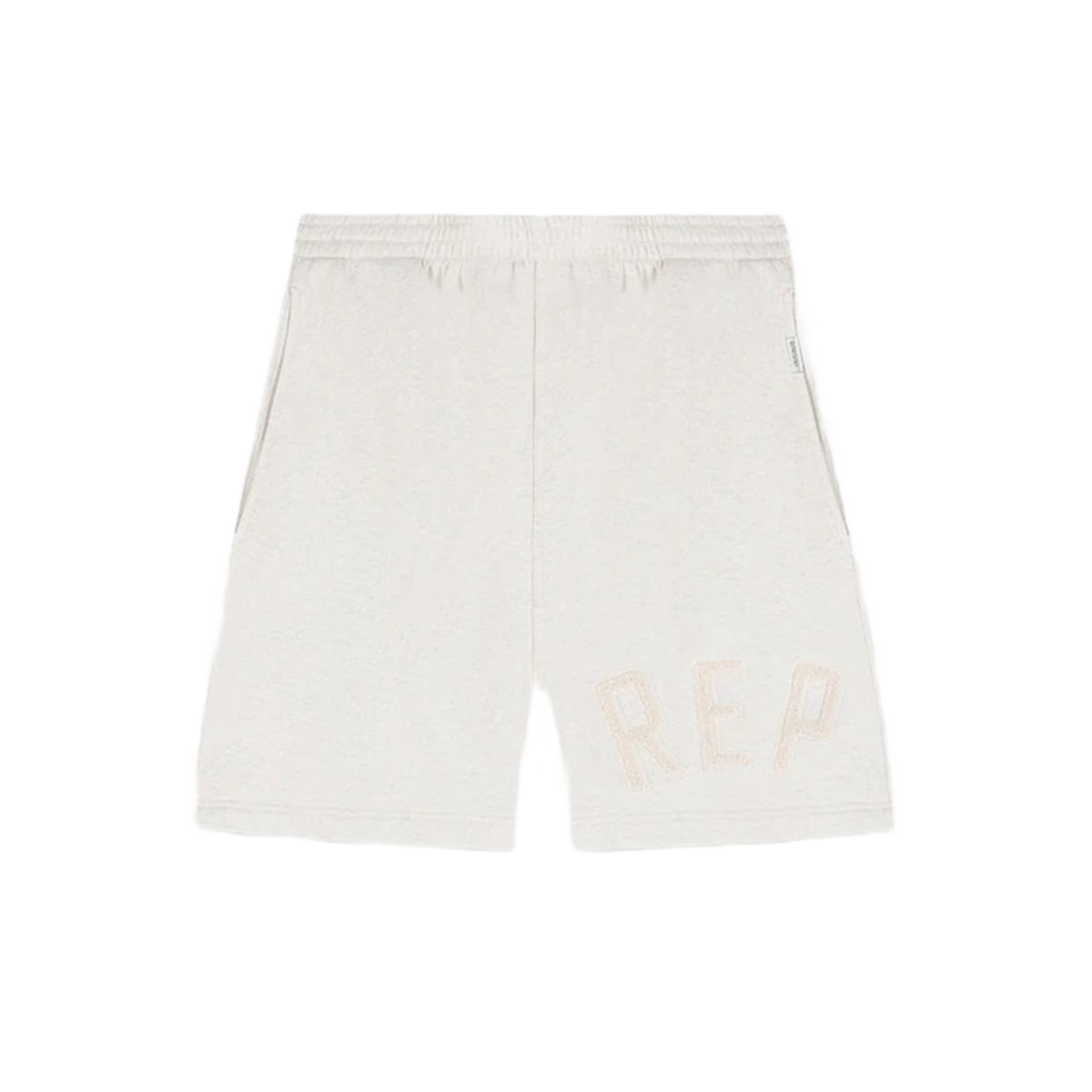 Represent Rep Applique Shorts Cream Marl