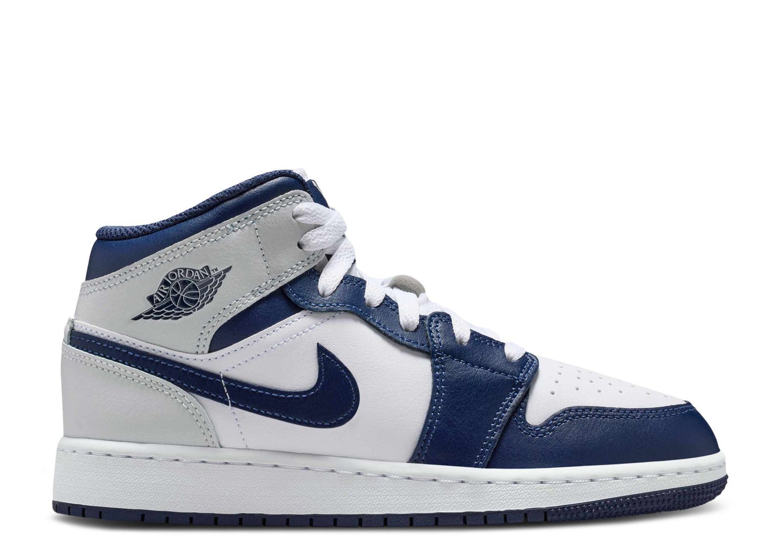 Air Jordan 1 Mid GS Smoke Grey Obsidian