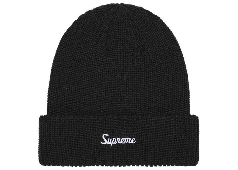Supreme Loose Gauge Beanie (FW25) Black-Supreme-pikastore.cz
