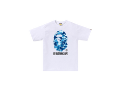 BAPE ABC Camo By Bathing Ape Tee White Blue
