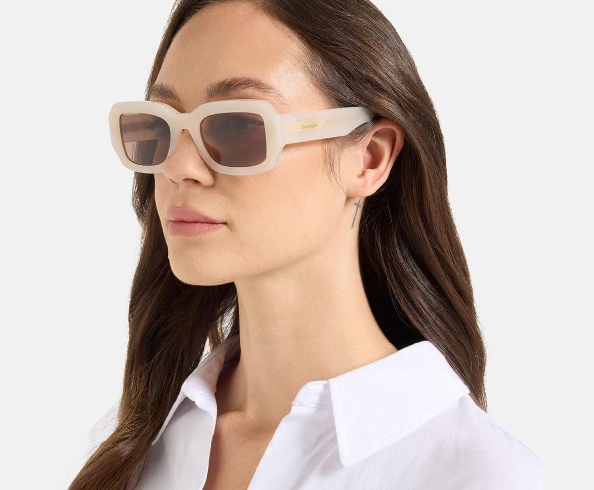 Calvin Klein Sunglasses White – okulary – zdjęcie 4 z 4