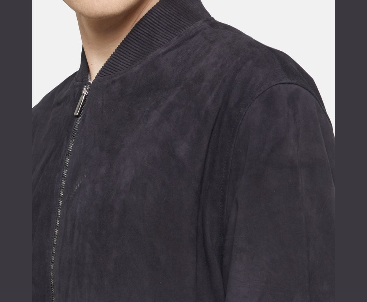 Calvin Klein Leather blouson Blue – одяг – фото 3 з 6
