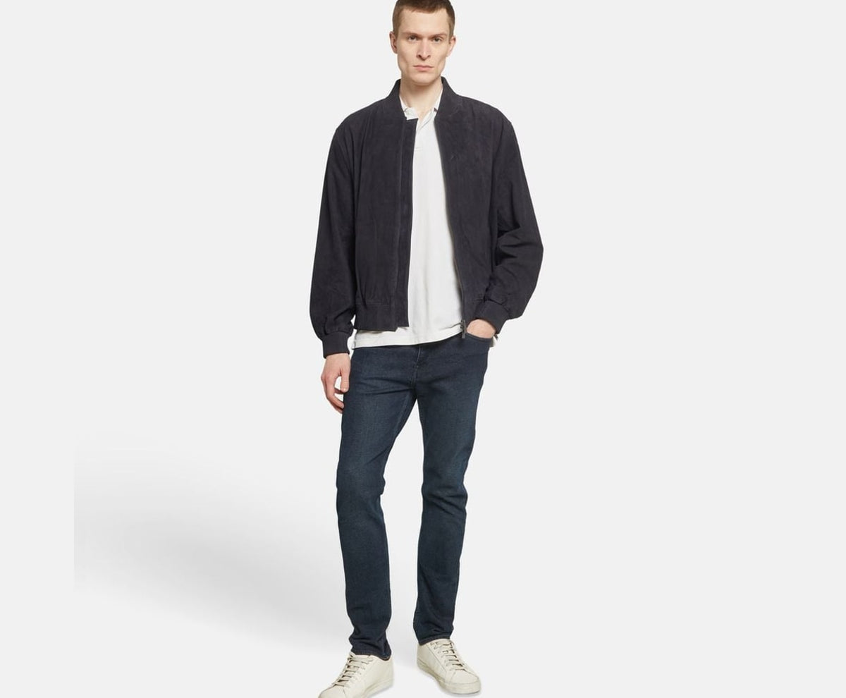 Calvin Klein Leather blouson Blue – одяг – фото 6 з 6